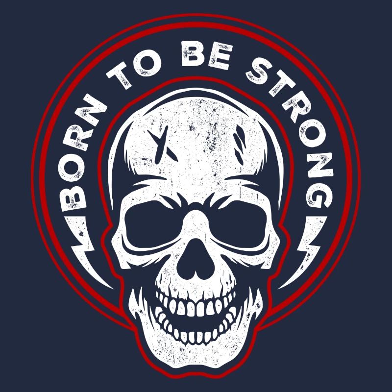 Skull Crest Born to Strength