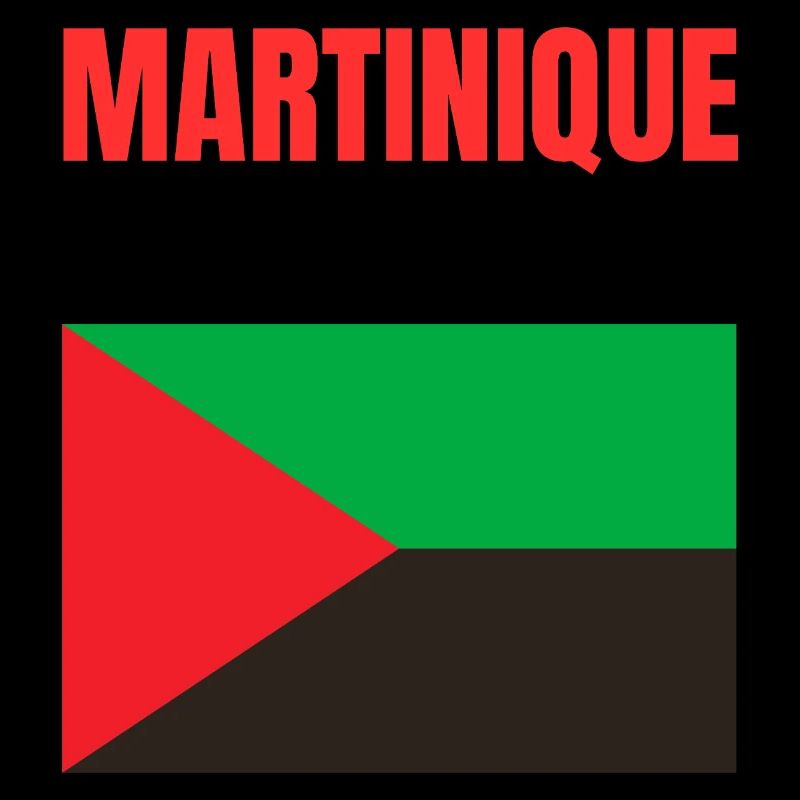 T-shirt drapeau Martinique Antilles