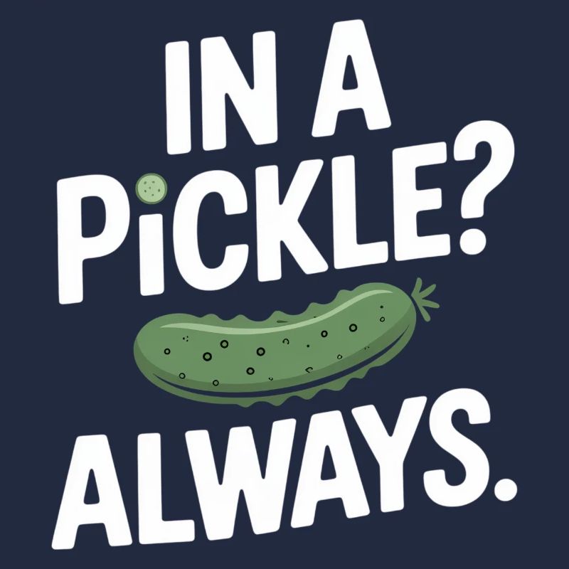 In A Pickle Always Gurken Humor Spruch Englisch