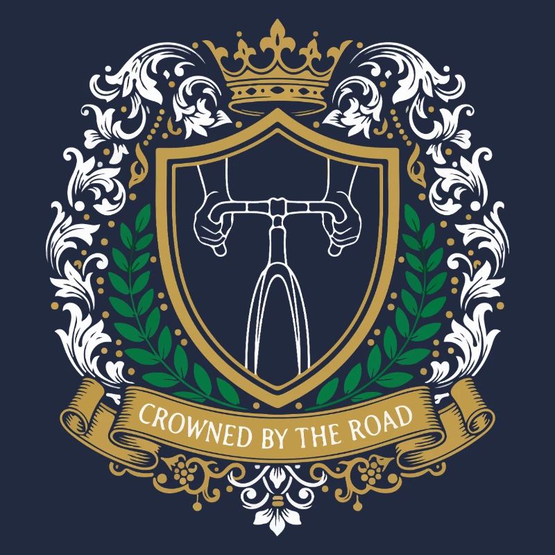 Emblème du blason royal du cyclisme