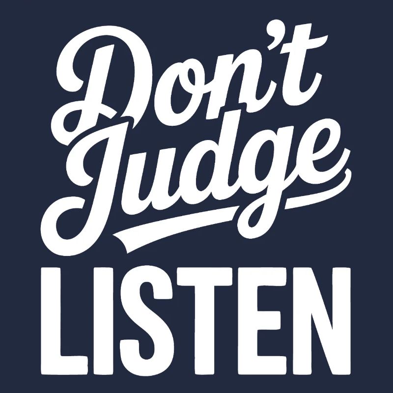 Don't Judge Lists Typography