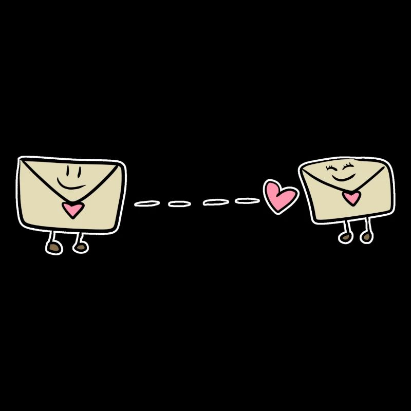 liebe senden briefe valentinstag cartoon