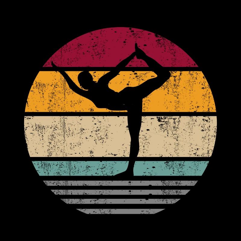 Gymnastics floor exercise retro exercise for girls