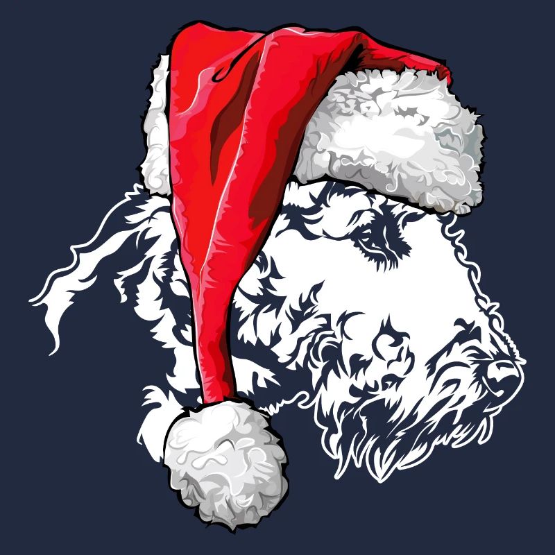 Santa Airedale Terrier Chiens de Noël Wilsigns