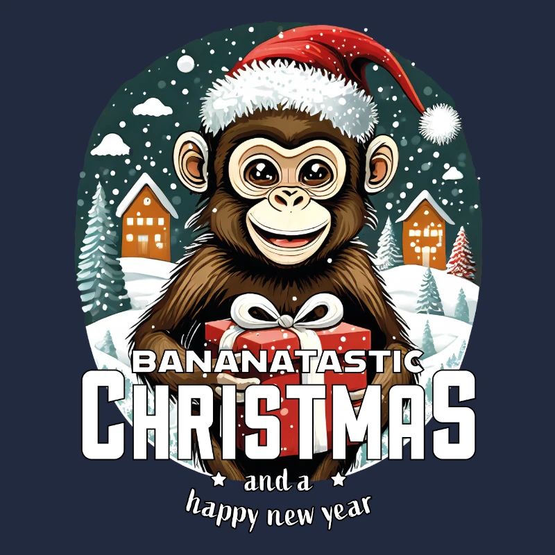 Weihnachtsaffe - Bananatastic Christmas