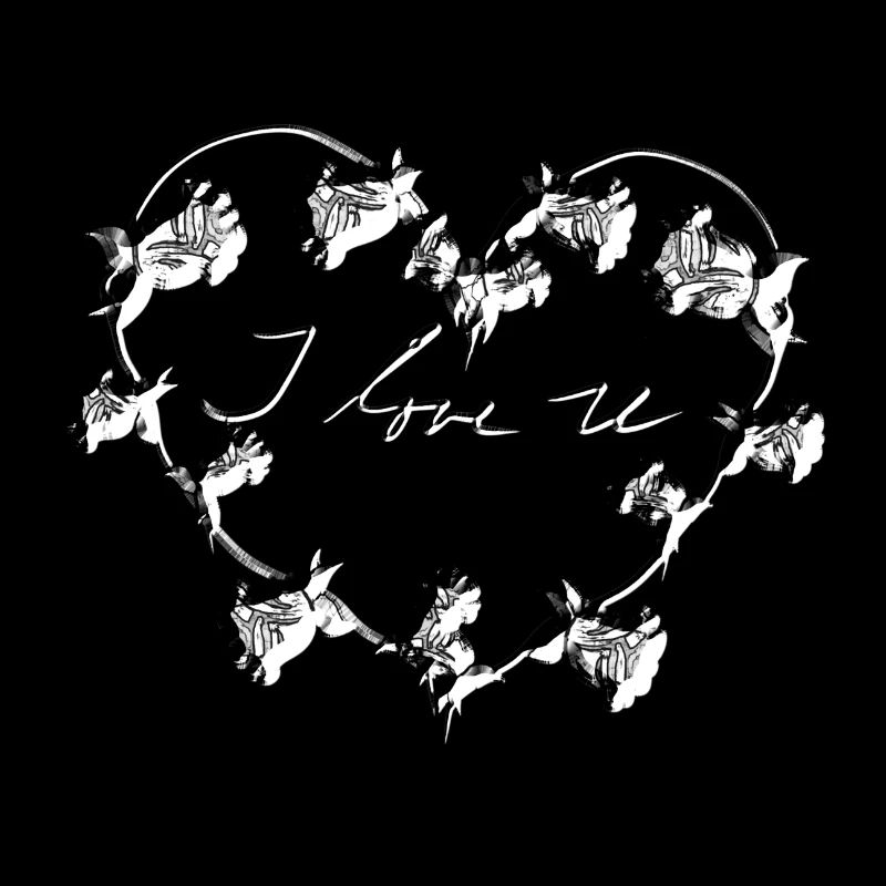 graue pflanzen herz blume ich liebe dich