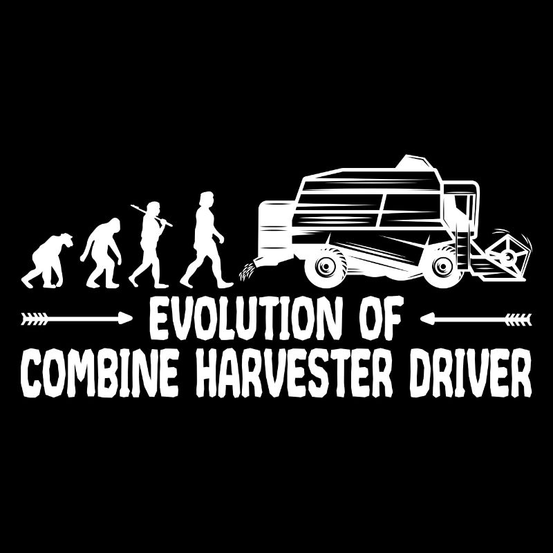 Mähdrescher Getreide Landwirt Evolution Lustig