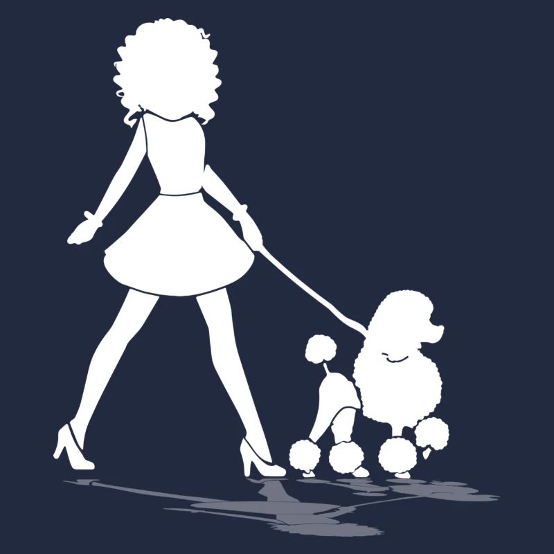 Dog with poodle