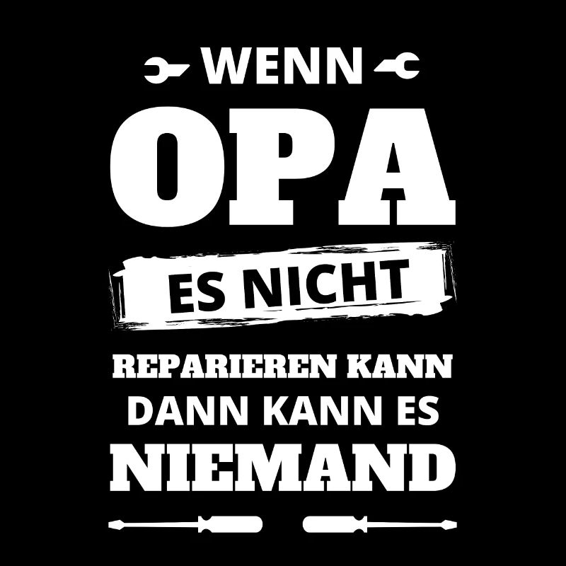 Opa Handwerker Reparieren Vatertag
