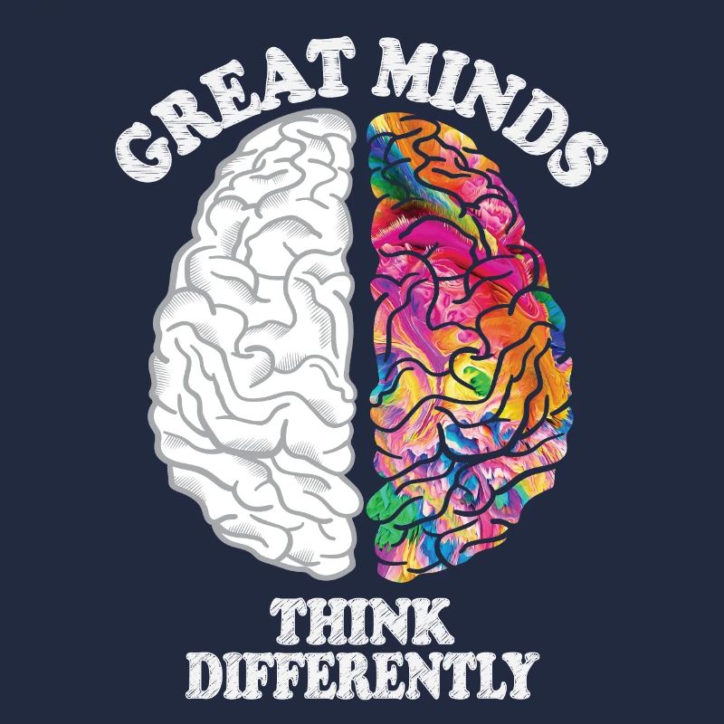 Great Minds Think Differently Creative Brain