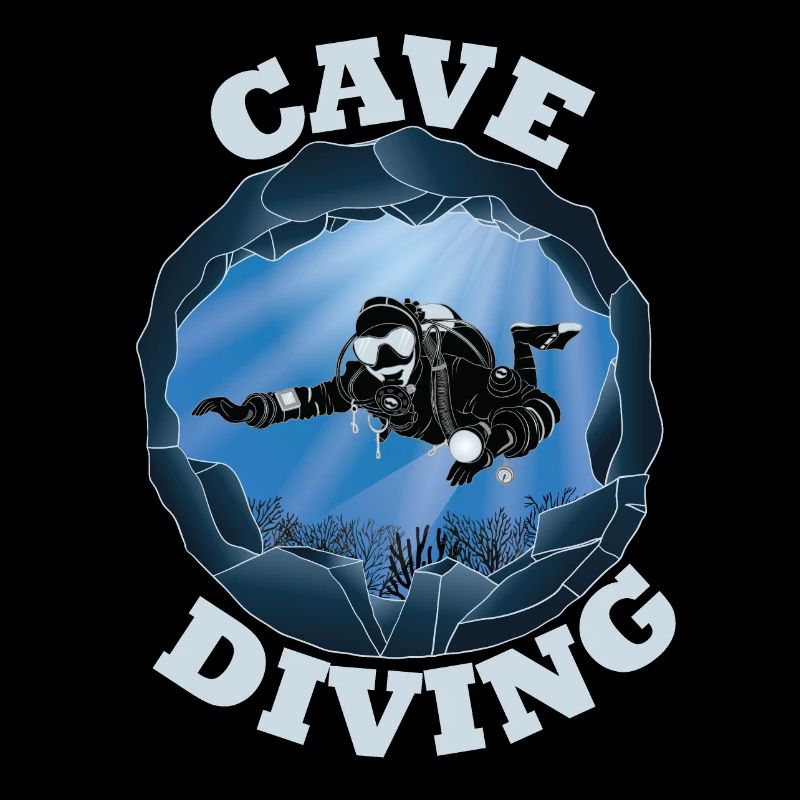Plongée en grotte - Underwater Scuba Diver