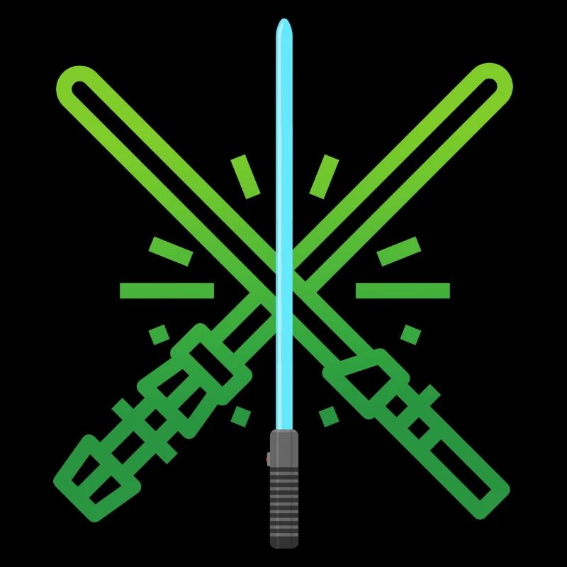 Sabre Laser Vert Bleu