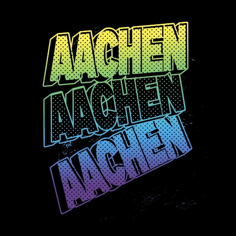 Aachen Germany City Font Skyline Home