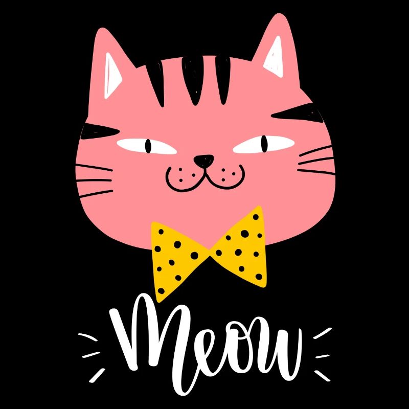 Mignon Kawaii drôle de chat disant miaulement