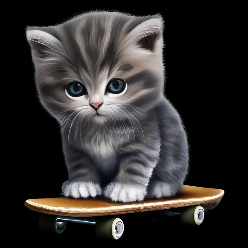 Chaton skateboard