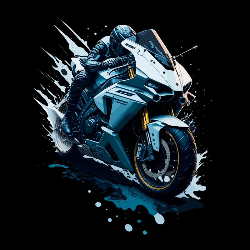 Sportmotorrad-Illustration