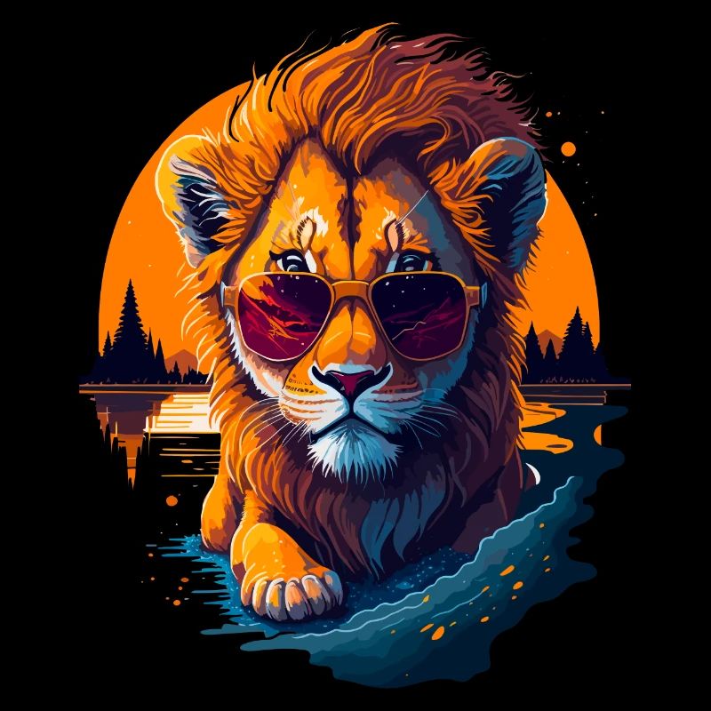 Mignon bébé lion