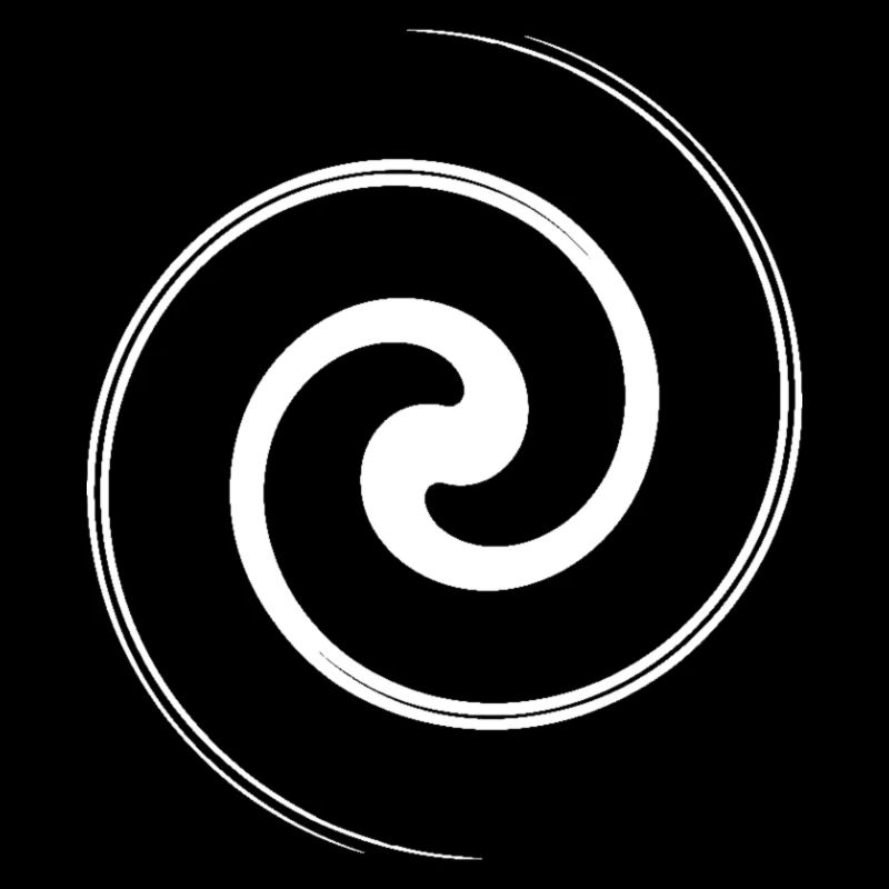 weiße Spirale