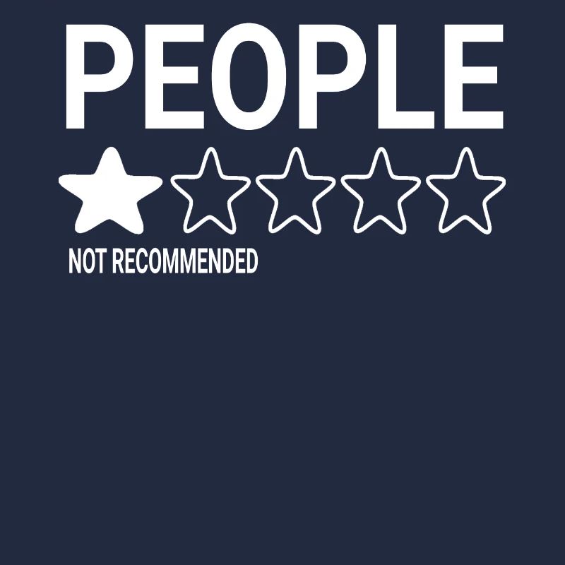 Les gens, une étoile, ne recommandent pas