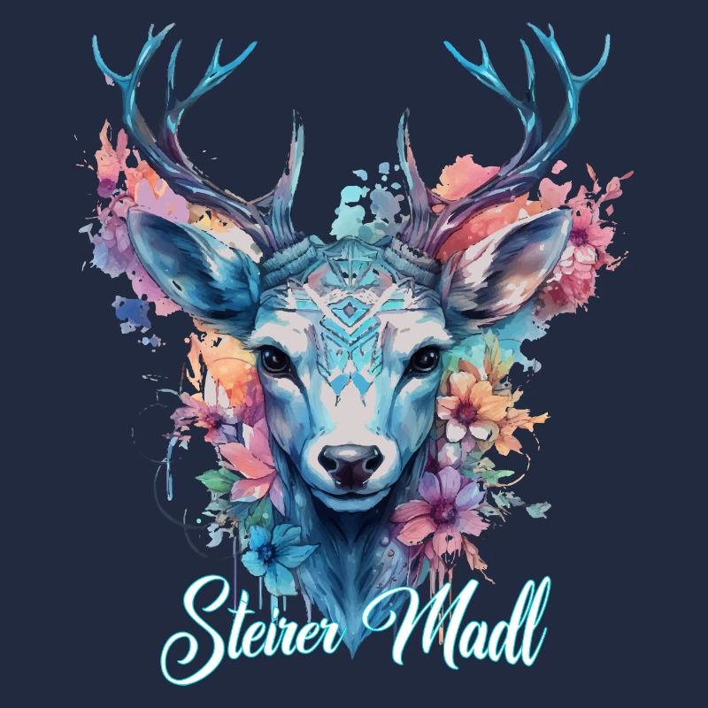 Fille de Styrie avec cerf Styria Design