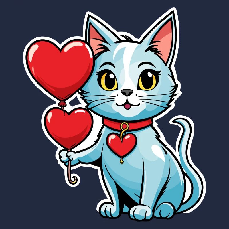 Coeur de chat - Saint-Valentin