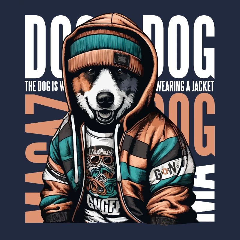 URBAN CHIC: HUND UMARMT DAS STADTLEBEN MIT STIL