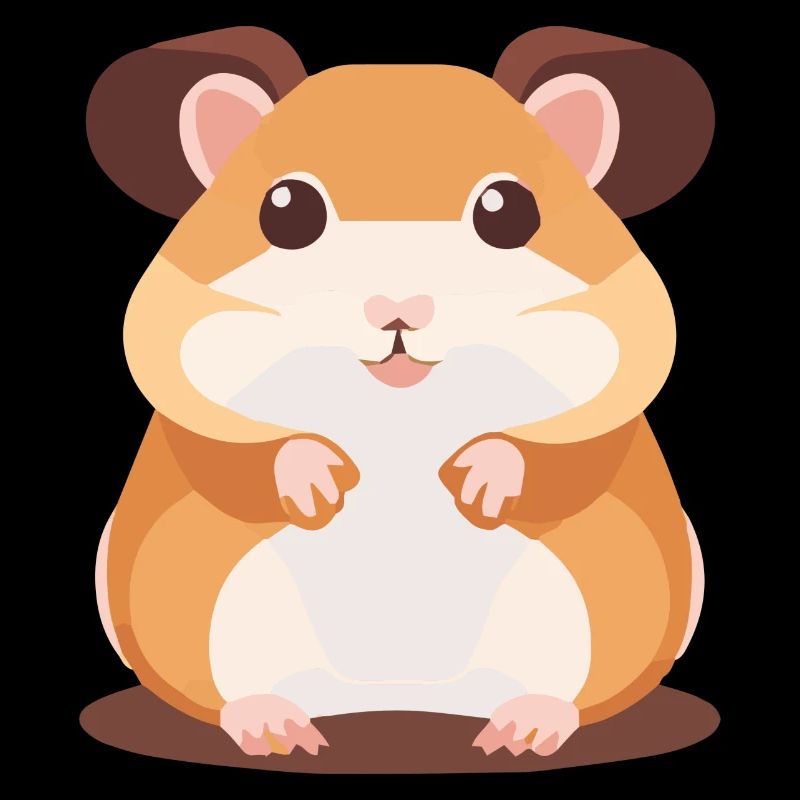 Hamster mignon avec de grands yeux
