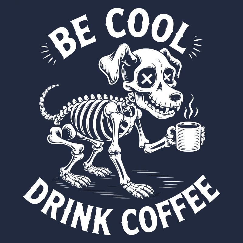 Be Cool Coffee Skeleton Pup