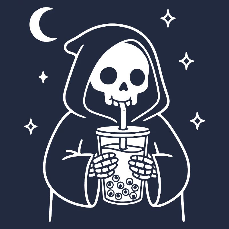 Sensenmann mit Bubble-Eye Tea