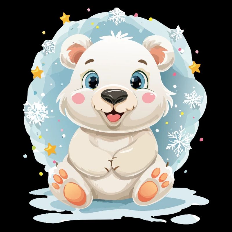 Polarbärchen im Winterzauber