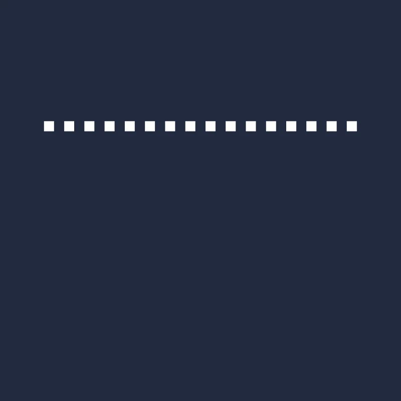 Dash line square white