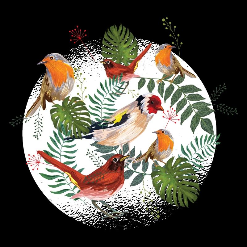 Oiseaux dans la forêt