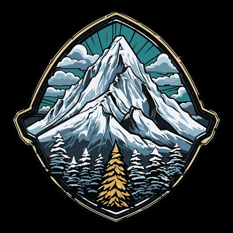 Berge Bergsteiger Symbol