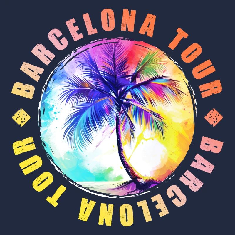 Visite de Barcelone colorée