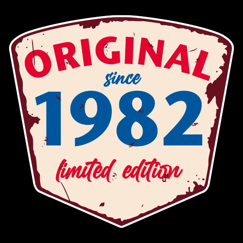 1982 Blechschild - limeted edition - Vintage