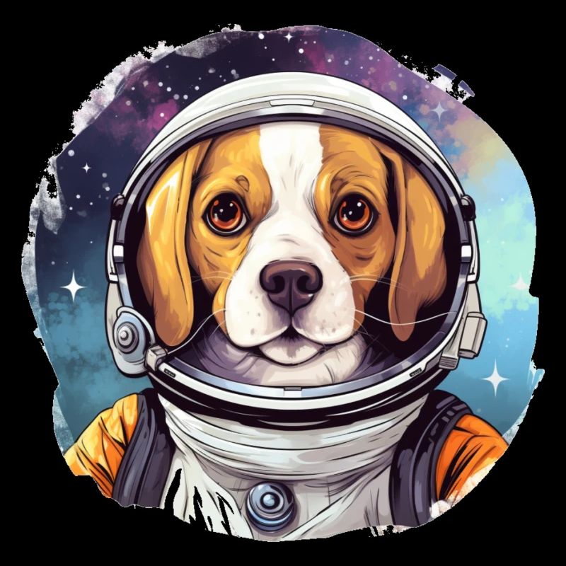 Dog as an astronaut