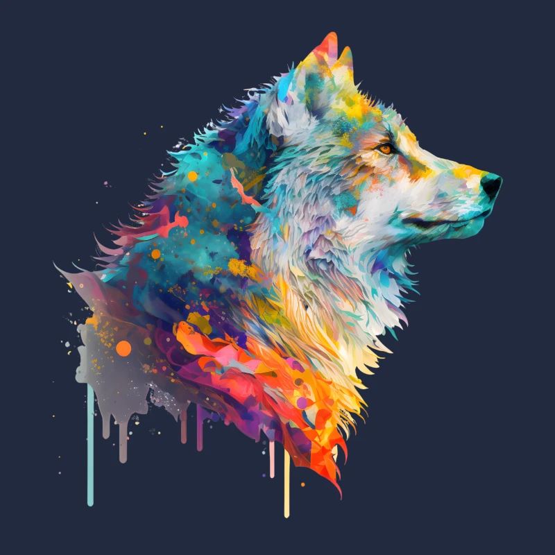 Aquarell Wolf