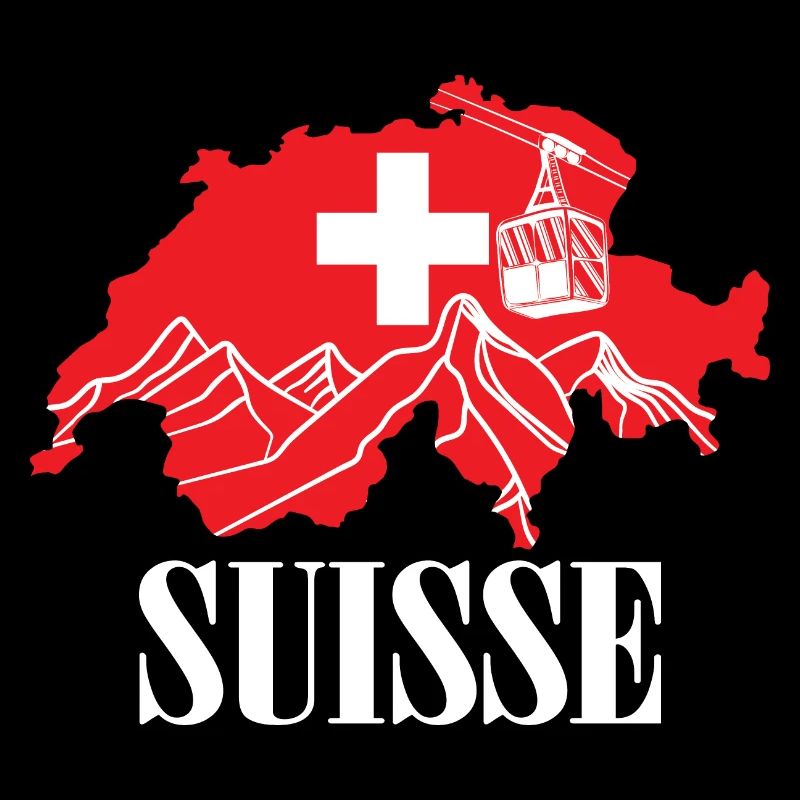 Suisse - Suisse Carte Drapeau Suisse