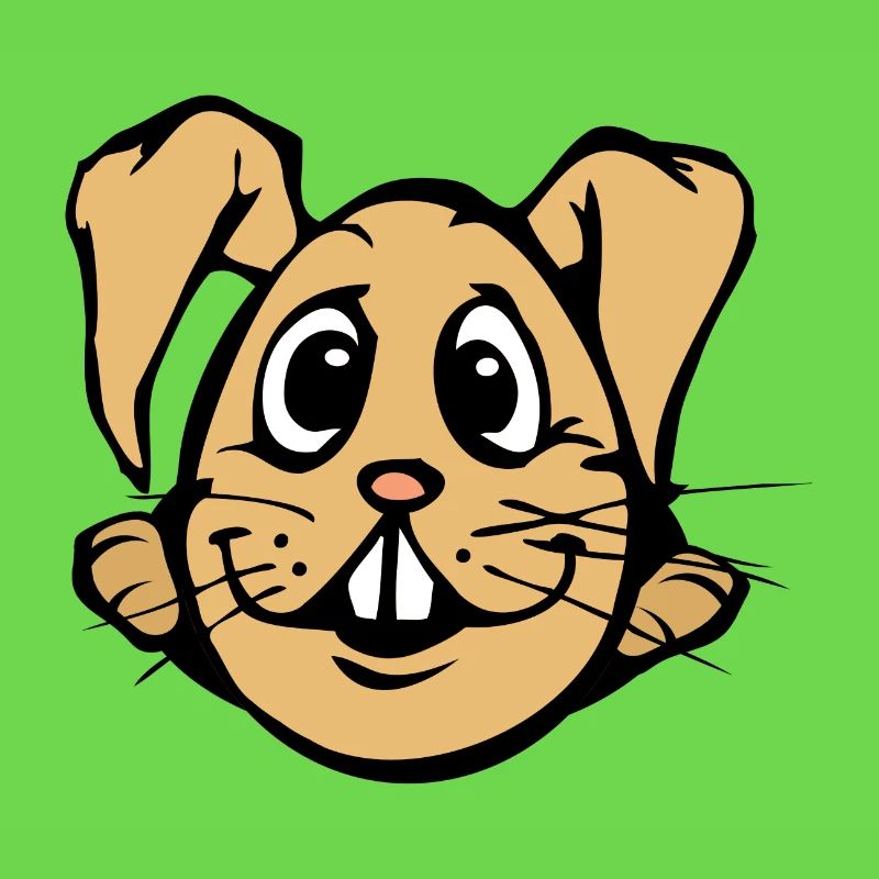 Rabbit! comic bunny egg funny egghead Easter