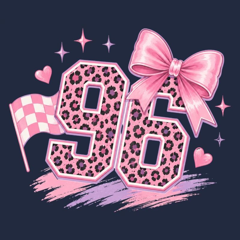 Leopard Pink 96 Glitzer