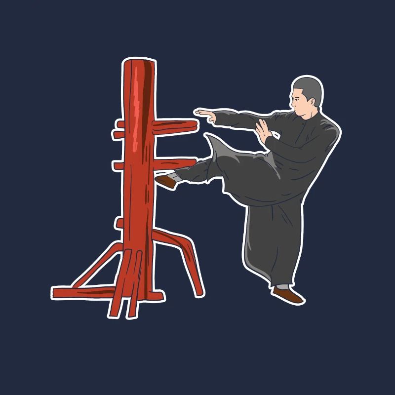 Pose de combat de Wing Chun