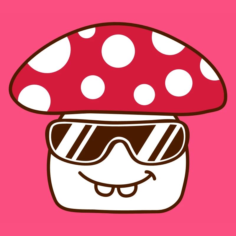 Champignon Lunettes de soleil Points rouges Champignon