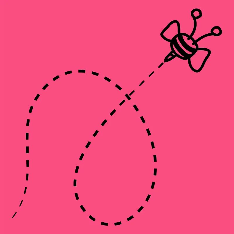 Line Dashed Bee