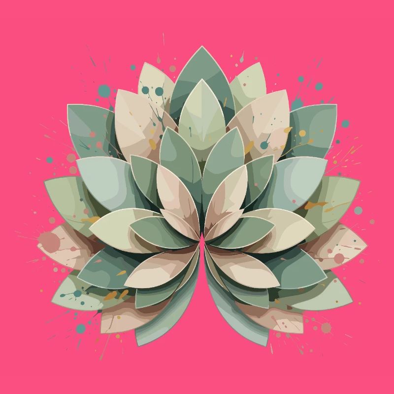 Rosette succulente pastel