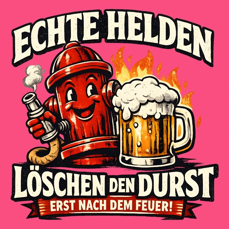 Echte Helden löschen den Durst