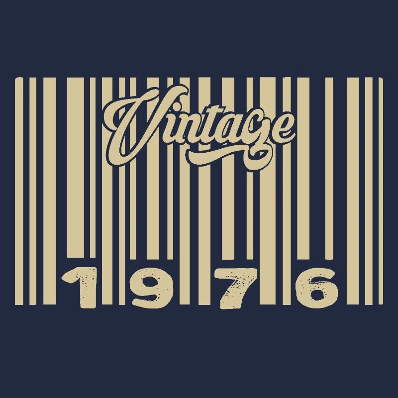 Vintage 1976 Barcode 1976: Year 2025.