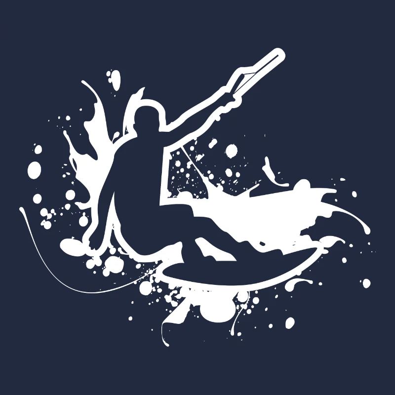 Wakeboarder Splatter Splash motif
