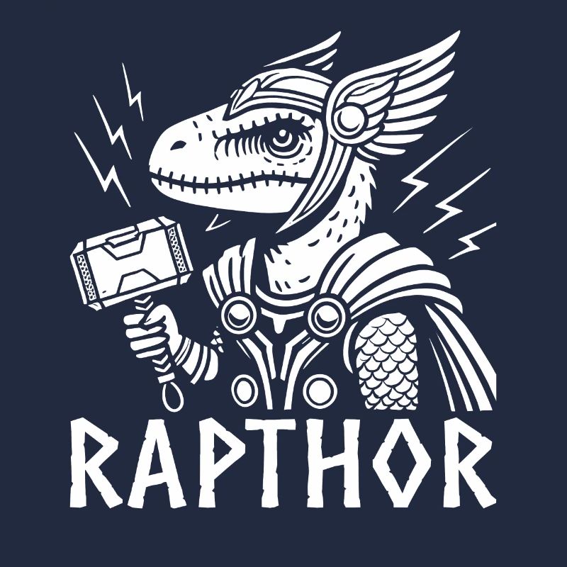 Raptor rapthor funny viking vikings pun dinosaur