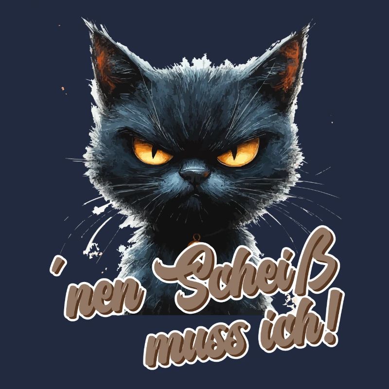 Drôle de chat avec dicton