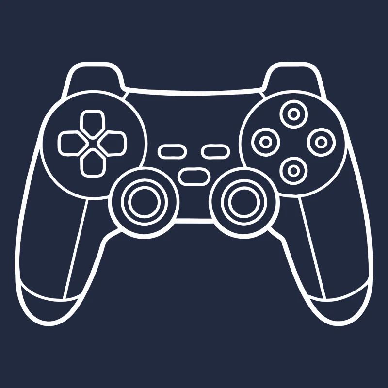 Ein Gamecontroller in weiß